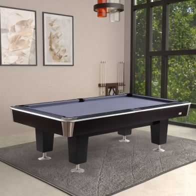 Lexor X-treme II Pro-Series Pooltafel RVS Zwart 8FT