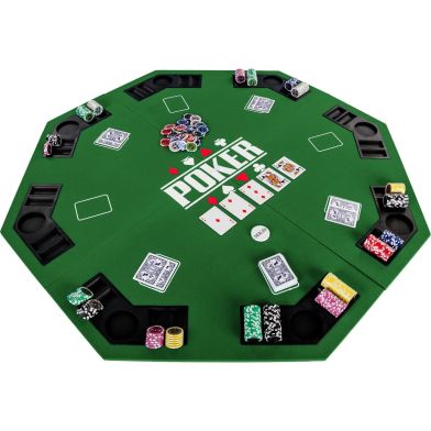 NORTH Pokertafel 8-hoekig 122cm, groen