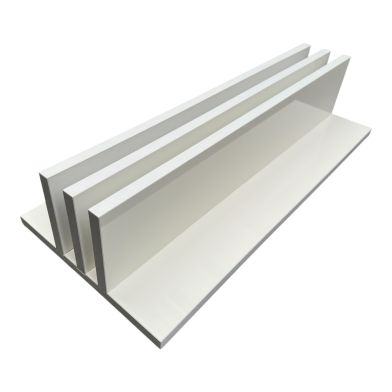 NORTH Afdekplaat Houder Pooltafel Hoogglans Wit (Voor 2 Tops)