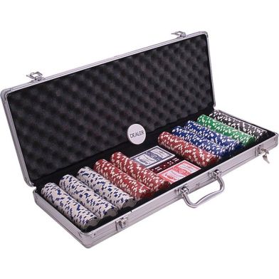 Pokerset Koffer Aluminium 500 Chips