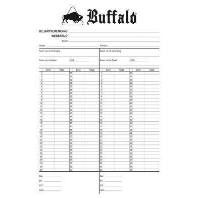 Scoreblok voor 60 beurten