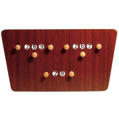 Scorebord Carambole X3 vlinder - 62 x 33 cm