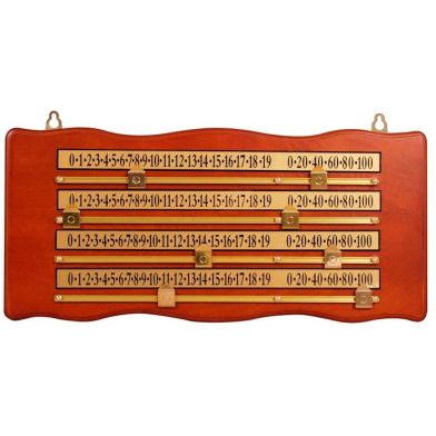 Scorebord Snooker 4 personen