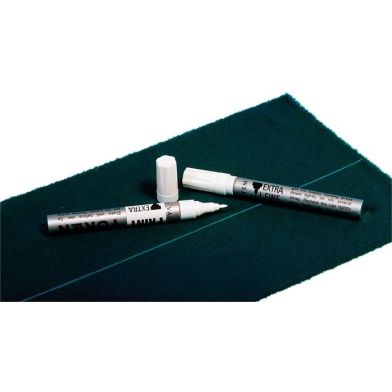 Witte markeerstift biljartlaken 