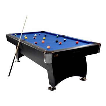 NORTH Gardone Pooltafel Zwart/Blauw 8FT