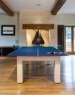 Milano Pooltafel & Eettafel 6 ft Piano Wit High Gloss miniatuur