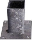 WoodVision Vloerpaalhouder Verzinkt 7 x 7 x 15 miniatuur