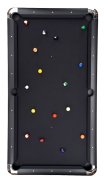 NORTH Gardone Pooltafel Zwart/Zwart 8FT miniatuur