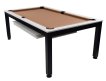 NORTH Essence Pooltafel/Eettafel Zwart/Wit 7FT miniatuur