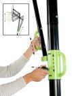 EXIT Galaxy verplaatsbaar basketbalbord op wielen met dunkring - black edition miniatuur