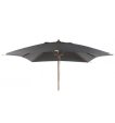 Gescova Houten Parasol Vierkant 300 x 300 cm Zwart miniatuur