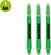 Winmau Dart Shafts Nylon Signature - Groen - Short - (1 Set) miniatuur