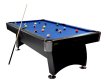 NORTH Gardone Pooltafel Zwart/Blauw 7FT miniatuur