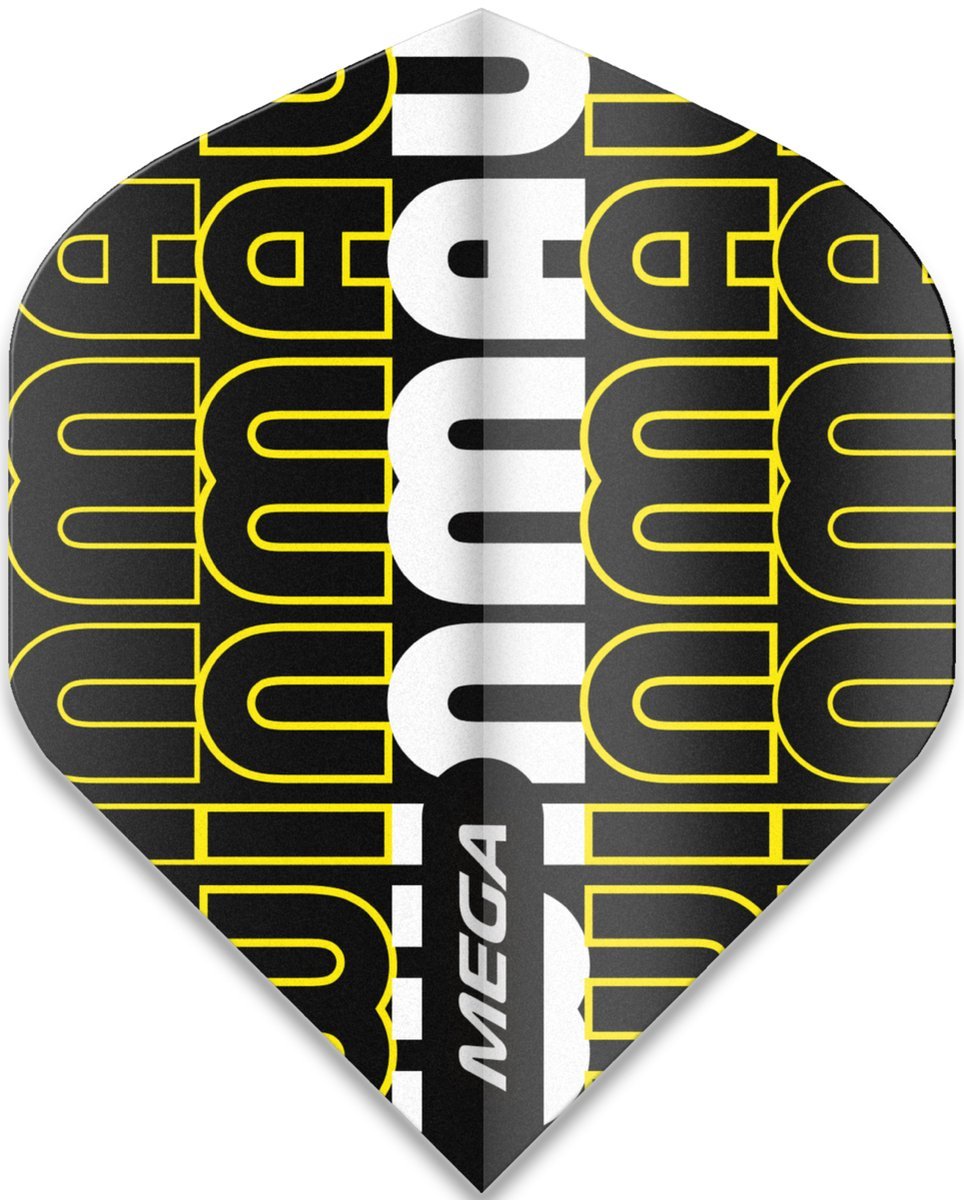 Winmau Mega Standard Winmau Logo Geel dartvluchten