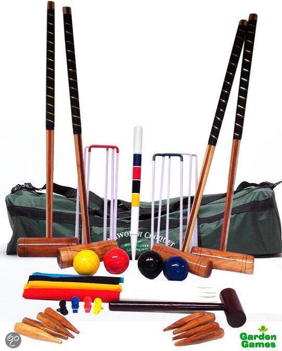 Tuin Croquet Longworth voor 4 spelers