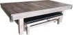 Top Table Dinner Pooltafel Wood Met Banken 8FT miniatuur