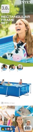 Intex Zwembad rectangular Frame Pool (300X200X75) Blauw miniatuur