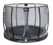 EXIT Elegant inground trampoline ø427cm met Economy veiligheidsnet - zwart miniatuur