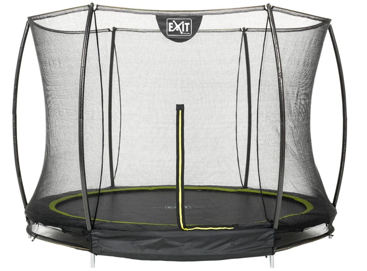 EXIT Trampoline Silhouette Inground + Safety Net 244 Black