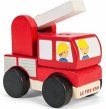 Le Toy Van Stapelset Voertuigen Rood - Hout miniatuur