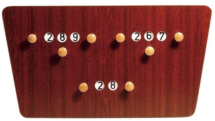 Scorebord Carambole X3 vlinder - 62 x 33 cm