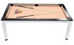 NORTH Essence Pooltafel/Eettafel Wit/Zwart 7FT miniatuur