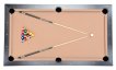 NORTH Essence Pooltafel/Eettafel Wit/Zwart 7FT miniatuur