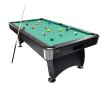 NORTH Gardone Pooltafel Zwart/Groen 8FT miniatuur