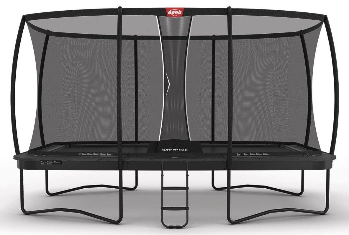 BERG Ultim Elite Regular Trampoline 500 Grijs + Safety Net Deluxe XL
