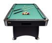NORTH Gardone Pooltafel Zwart/Groen 8FT miniatuur