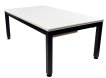 NORTH Essence Pooltafel/Eettafel Zwart/Wit 7FT miniatuur
