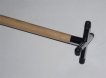 Rest compleet, cross chroom gemonteerd op stok miniatuur