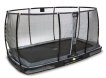EXIT Elegant inground trampoline 214x366cm met Economy veiligheidsnet - zwart miniatuur