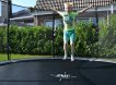 EXIT Elegant inground trampoline ø427cm met Economy veiligheidsnet - zwart miniatuur