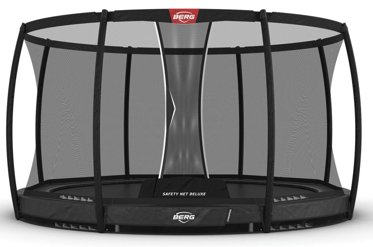 BERG Grand Champion InGround Trampoline 470 Grijs + Safety Net Deluxe
