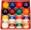 Poolballen set Aramith Continental 48 mm miniatuur