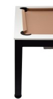 NORTH Essence Pooltafel/Eettafel Zwart/Wit 7FT miniatuur