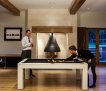 Milano Pooltafel & Eettafel 7.5 ft Piano Wit High Gloss miniatuur