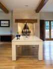 Milano Pooltafel & Eettafel 6 ft Piano Wit High Gloss miniatuur