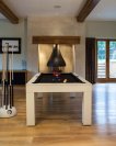 Milano Pooltafel & Eettafel 6 ft Piano Wit High Gloss miniatuur