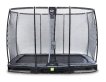 EXIT Elegant inground trampoline 214x366cm met Economy veiligheidsnet - zwart miniatuur