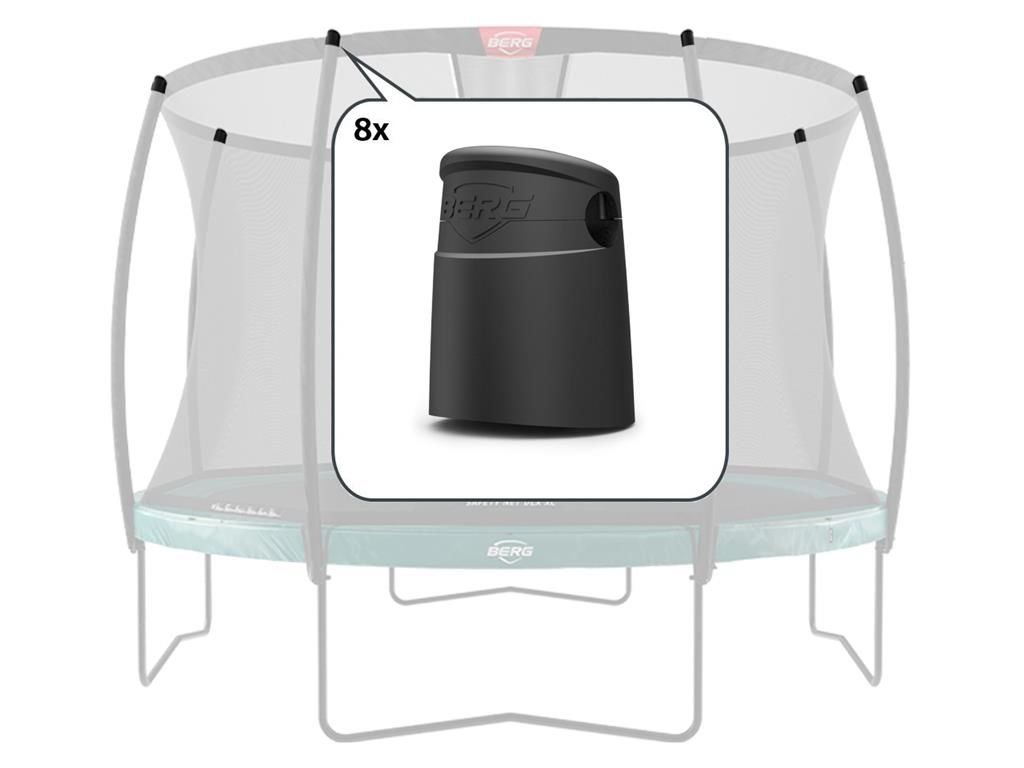 Berg Safety Net Deluxe - Doppen voor bovenpalen (8x)