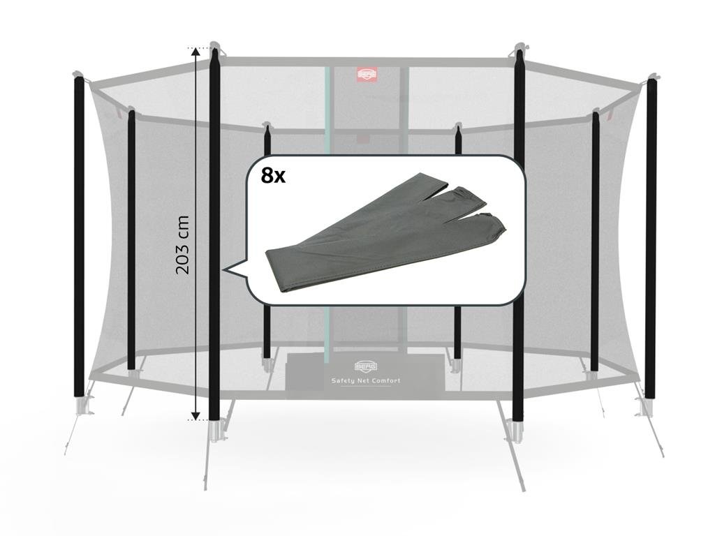 Berg Safety Net Comfort - Paalhoezen (203 cm) (8x)
