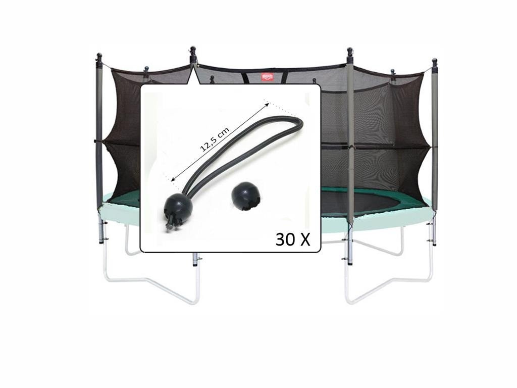 Berg Trampoline elastieken veiligheidsnet 30 stuks