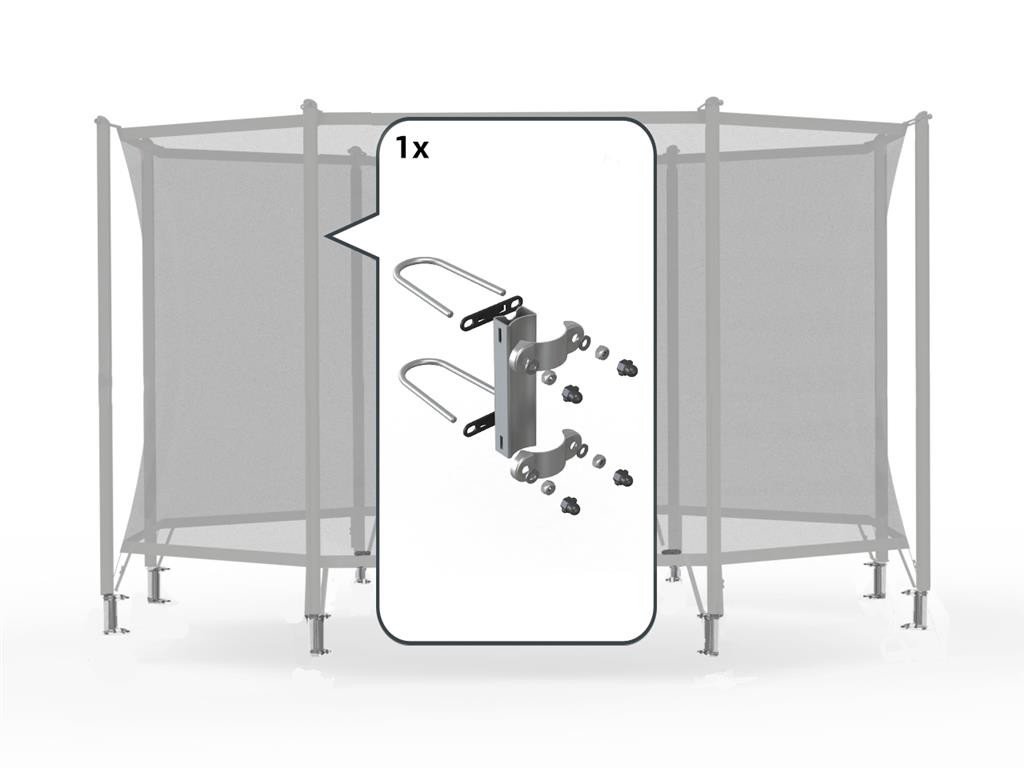 Safety Net Comfort - Bevestigingsset voor 1 paal (95mm)
