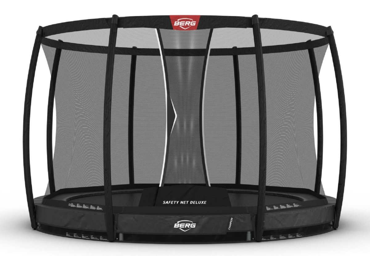 BERG Champion InGround Sport Trampoline 430 Grijs + Safety Net Deluxe