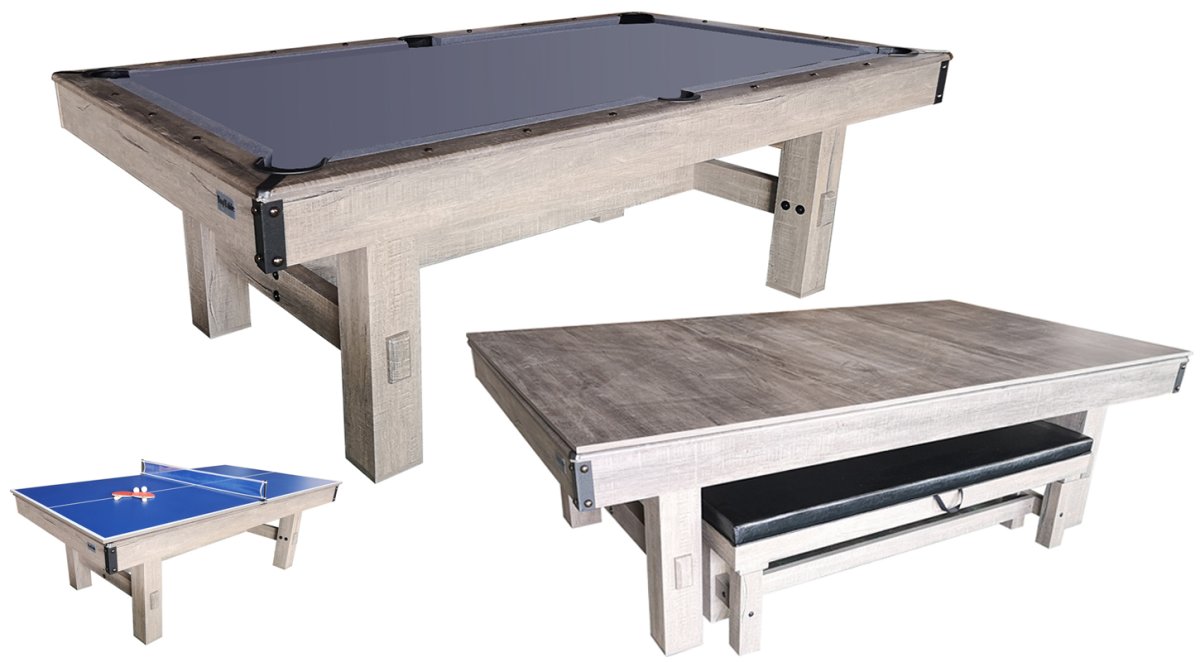 Top Table Dinner Pooltafel Wood Met Banken 8FT