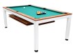 NORTH Essence Pooltafel/Eettafel Wit/Walnut 7FT miniatuur