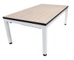 NORTH Essence Pooltafel/Eettafel Wit/Eik 7FT miniatuur
