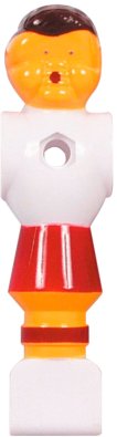Voetbaltafelpop Rood / Wit miniatuur